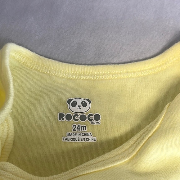 Rococo - pair of sleeveless Baby Rompers - Picture 2 of 3